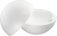 MCE-Commerce Polisztirol gömb 20 cm fehér szétválasztható félgömbök - Ø 20 cm, White 1