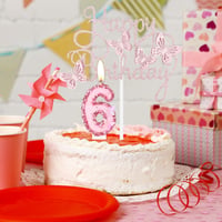 mciskin Dekorácia na tortu k 2. narodeninám s motívom motýľov, ružová sviečka s číslom 2, trblietavé zápichy na cupcakes s motýľmi pre dievčatá, dekorácia na 2. narodeninovú oslavu 5