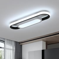 Mckalen 24W LED mennyezeti lámpa 3000 lm, 40 cm ovális, hideg fehér 6500K 1