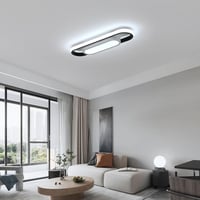 Mckalen 24W LED mennyezeti lámpa 3000 lm, 40 cm ovális, hideg fehér 6500K 8
