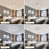 Mckalen 40W LED Mennyezeti Lámpa Dimmelhető Távirányítóval 62cm Ezüst 9