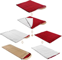 Mcota téli vászon hálózsák flannel béléssel, 240cm X 90 cm, kemping és halászat 3