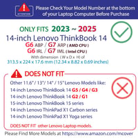 Ochranné puzdro mCover pre notebook Lenovo ThinkBook 14 radu G6/G7 (2023-2025), 14-palcový Windows notebook, čierne 3