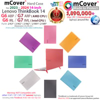 Ochranné puzdro mCover pre notebook Lenovo ThinkBook 14 radu G6/G7 (2023-2025), 14-palcový Windows notebook, čierne 2