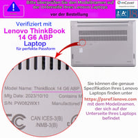Ochranné puzdro mCover pre notebook Lenovo ThinkBook 14 radu G6/G7 (2023-2025), 14-palcový Windows notebook, čierne 4