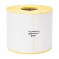 Termokotlačiace prepravné etikety MD Labels, 100x150 mm, trvalé lepidlo - 500 ks/kotúč 1