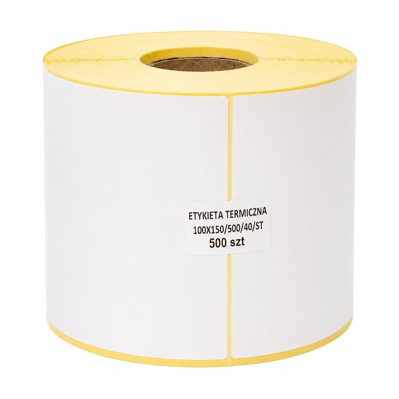 Termokotlačiace prepravné etikety MD Labels, 100x150 mm, trvalé lepidlo - 500 ks/kotúč