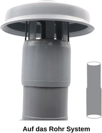 MD Technic Szellőztetési Cső Tetőcsonk DN75 Haze Hood Ventilációs Rendszerhez 5
