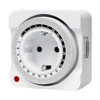 MDCMLKS Priză cu Temporizator Mecanic, Program 24 de Ore, 96 de Segmente, Interval de Comutare de 15 Minute, Temporizator Analogic pentru Lămpi și Decorațiuni de Sărbători 1