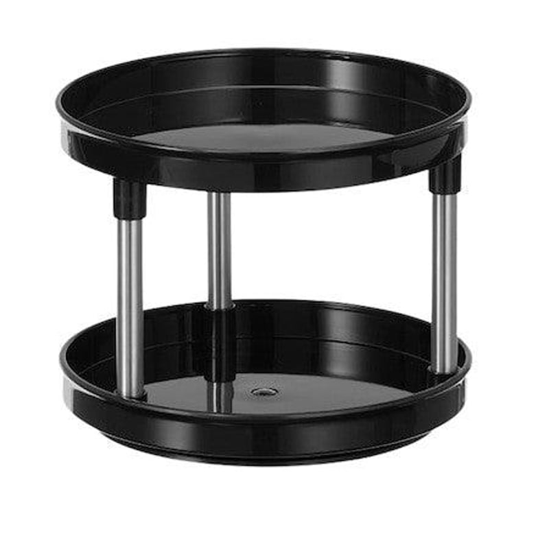 mDesign Forgatható Kozmetikai Tároló Tálca - 23 cm-es Stílusos Polc