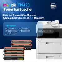 Kompatibilný toner Meagiis TN423 pre tlačiarne Brother TN-423 TN-421 TN421 – 5-kusové balenie 2