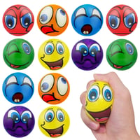 Meanju sada 12 antistresových loptičiek, penové antistresové loptičky s vtipnými tvárami, futbalové loptičky, loptičky na odbúranie hnevu pre deti aj dospelých, squishy hračka 1