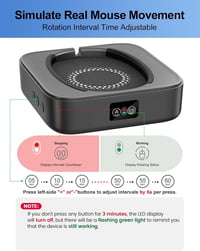 Meatanty Egér Mozgató USB - Automatikus Egermotor LED Kijelzővel 3