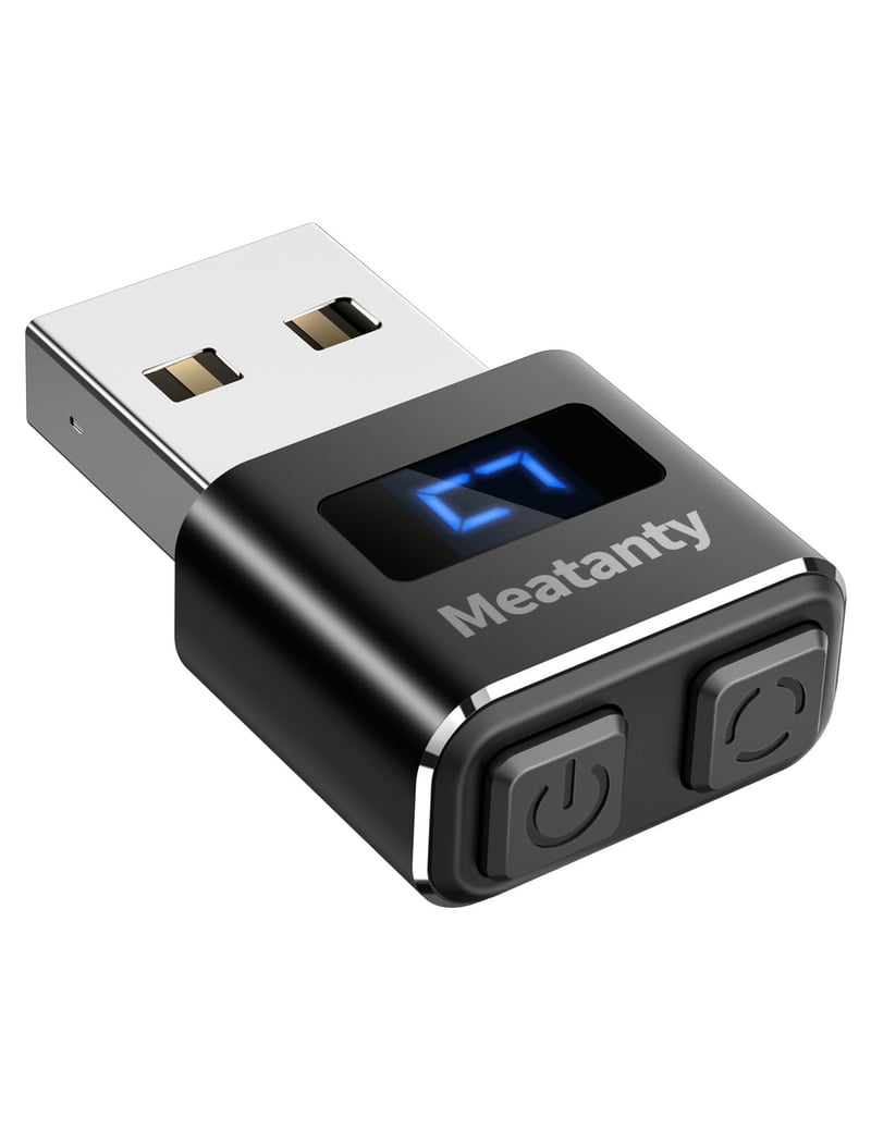 Kovový USB posúvač myši Meatanty, 3 režimy, s digitálnym displejom