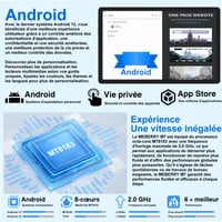 Tablet MEBERRY 10,36", Android 13, 2K displej, 16 GB RAM + 256 GB ROM, osemjadrový procesor 2,0 GHz, 5G WiFi, 13 MP fotoaparát, 8600 mAh, certifikácia GMS, modrý 2