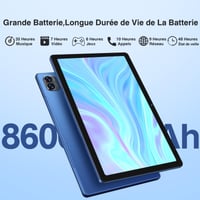 Tablet MEBERRY 10,36", Android 13, 2K displej, 16 GB RAM + 256 GB ROM, osemjadrový procesor 2,0 GHz, 5G WiFi, 13 MP fotoaparát, 8600 mAh, certifikácia GMS, modrý 5