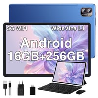 Tablet MEBERRY 10,36", Android 13, 2K displej, 16 GB RAM + 256 GB ROM, osemjadrový procesor 2,0 GHz, 5G WiFi, 13 MP fotoaparát, 8600 mAh, certifikácia GMS, modrý 1