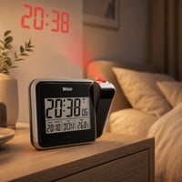 Mebus 42425 Projekciós Rádiójel-vezérelt Ébresztőóra – Digitális Falióra Idővetítéssel, Hőmérővel 7
