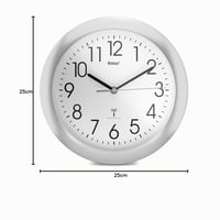 Rádiom riadené nástenné hodiny Mebus 52451 – strieborné, farebné, priemer 25 cm 7
