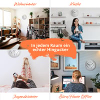 Rádiom riadené nástenné hodiny Mebus 52451 – strieborné, farebné, priemer 25 cm 5