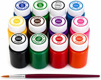 MEBY textilfesték készlet ecsettel, 12 szín × 25 ml 8