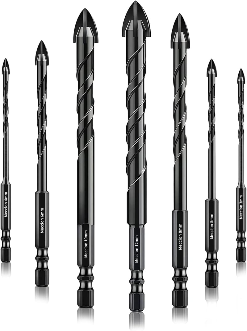 Meccion Csempe Fúró Készlet 3-12mm Wolfrám Karbid Üveg Kerámia Kő
