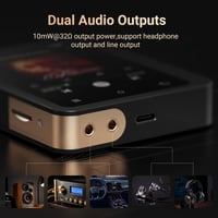 HiFi MP3 prehrávač MECHEN M33 128 GB, Bluetooth 5.3 – prenosný prehrávač hudby bez straty kvality DSD, 2,8" displej, prehrávač digitálneho zvuku s vysokým rozlíšením, podpora kariet do 1 TB 7