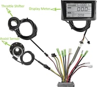 MechKit brushless motorvezérlő készlet e-kerékpárhoz - 36V/48V, 250W/350W, S900 LCD 3