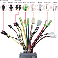 MechKit brushless motorvezérlő készlet e-kerékpárhoz - 36V/48V, 250W/350W, S900 LCD 4
