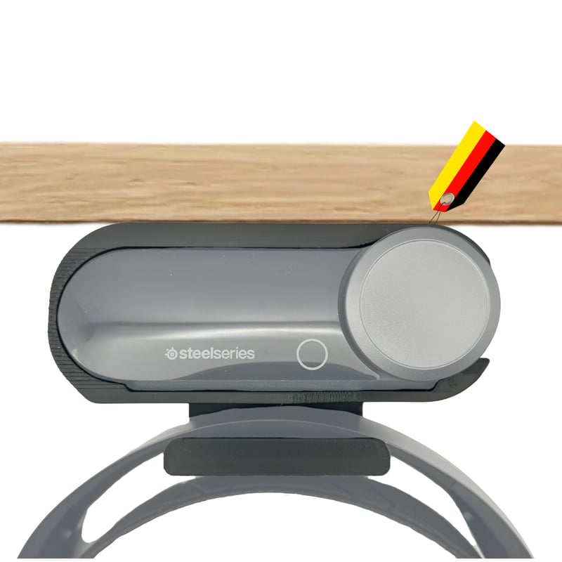 MECHONIX Stolový držiak na slúchadlá pre SteelSeries Arctis Nova Wireless – Stojan na slúchadlá s uchytením pod stôl, herné príslušenstvo – Vyrobené v Nemecku