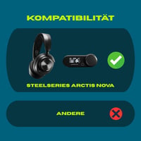 MECHONIX Stolový držiak na slúchadlá pre SteelSeries Arctis Nova Wireless – Stojan na slúchadlá s uchytením pod stôl, herné príslušenstvo – Vyrobené v Nemecku 3