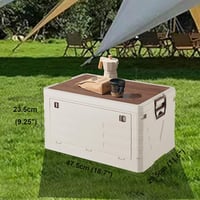 MECOLOR 35L összecsukható tárolódoboz fedéllel, halmozható autó rendszereződoboz kempinghez - Box-S 2