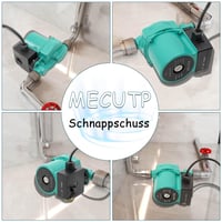 Obehové čerpadlo MECUTP RS15/9 125 W, cirkulačné čerpadlo na vykurovanie, max. výtlačná výška 9 m, max. prietok 1,8 m³/h, pripojenie NPT 3/4" 7