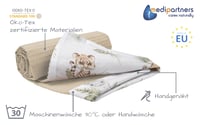 Medi Partners Babydecke mekana dječja dekica za novorođenčad 75x100 cm, 100% pamuk, safari siva waffle uzorak, za krevetić i kolica 2