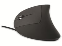 Mouse Ergonomic cu Fir MediaRange pentru Stângaci - Mouse Vertical Optic cu 6 Butoane, 800-2400 DPI, USB, Negru 2