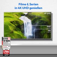 Inteligentný 4K QLED televízor MEDION MD 843601, 108 cm (43 palcov), Dolby Vision HDR, Dolby Atmos, Bluetooth, Prime Video, Disney+, DAZN, HbbTV, PVR, VIDAA 2