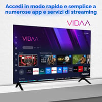 Inteligentný 4K QLED televízor MEDION MD 843601, 108 cm (43 palcov), Dolby Vision HDR, Dolby Atmos, Bluetooth, Prime Video, Disney+, DAZN, HbbTV, PVR, VIDAA 3