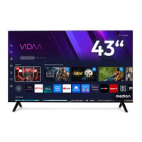 Inteligentný 4K QLED televízor MEDION MD 843601, 108 cm (43 palcov), Dolby Vision HDR, Dolby Atmos, Bluetooth, Prime Video, Disney+, DAZN, HbbTV, PVR, VIDAA 1