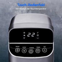 Ventilator tip turn MEDION P15 TF cu telecomandă, 5 trepte de viteză, mod silențios de noapte, 45 W, oscilație 80°, afișaj LED, MD10809, antracit 3