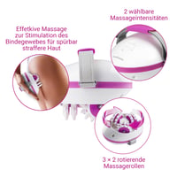 Aparat de masaj anticelulitic Medisana AC 850 cu 6 role de masaj rotative, 2 intensități, pentru abdomen, picioare și fese, drenaj limfatic 4
