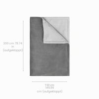Pătură electrică Medisana HB 675 XXL, lavabilă, 4 trepte de temperatură - 200x150 cm - gri/gri închis 2
