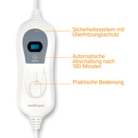 Husă electrică încălzită Medisana HU 665, 150x80 cm, 3 trepte de temperatură, oprire automată, lavabilă, încălzitor de pat 5