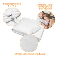 Husă electrică încălzită Medisana HU 676 XXL 150x160 cm, 4 trepte de temperatură, oprire automată, lavabilă 4