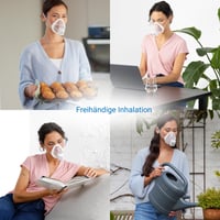 Inhalator portabil cu acumulator Medisana IN 700, nebulizator wireless cu tehnologie mesh pentru copii și adulți, pentru astm și răceală 5
