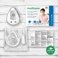 Inhalator portabil cu acumulator Medisana IN 700, nebulizator wireless cu tehnologie mesh pentru copii și adulți, pentru astm și răceală 6