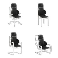 Masážna podložka na chrbát a krk Medisana MC 825 Shiatsu, s funkciou vyhrievania, funkciou červeného svetla, 3 stupňami intenzity a diaľkovým ovládaním, čierna 7