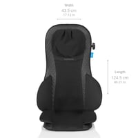 Medisana MCG 820 Shiatsu masažni jastuk s gel masažnim glavama, funkcijom grijanja i crvenim svjetlom, masaža leđa i vrata, 3 razine intenziteta 2