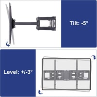 Medla Sarok TV Fali Tartó - Forgatható és Dönthető Konzol 32-65" LED LCD Plazma TV-hez, 45 kg Teherbírás, VESA 600x400 7