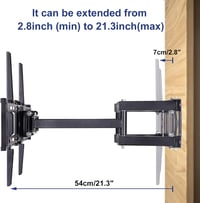 Medla Sarok TV Fali Tartó - Forgatható és Dönthető Konzol 32-65" LED LCD Plazma TV-hez, 45 kg Teherbírás, VESA 600x400 3