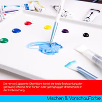 MEEDEN Kerámia Festőpaletta Vízfestékhez és Gouache Festéshez 5